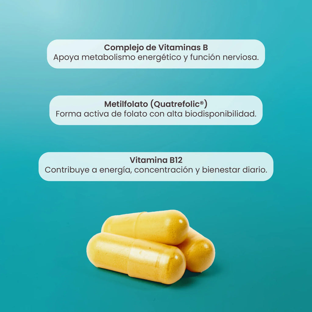MATTER BESTIES COMPLEJO B C/FOLATO & VITAMINA B12 60 CAPS