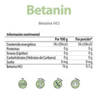 Matter Betanin Betaína HCL | 656 mg | 60 Cápsulas Vegetales | Salud Estomacal y Bienestar Digestivo | Suplemento Alimenticio