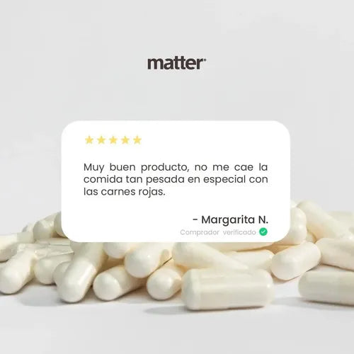 Matter Betanin Betaína HCL | 656 mg | 60 Cápsulas Vegetales | Salud Estomacal y Bienestar Digestivo | Suplemento Alimenticio
