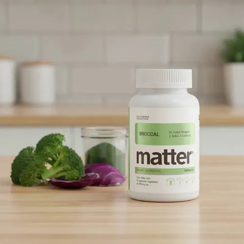 Matter Broccal Di-Indol Metano | 60 Cápsulas Vegetales | Equilibrio Hormonal y Protección Antioxidante | Bienestar General | Suplemento Alimenticio
