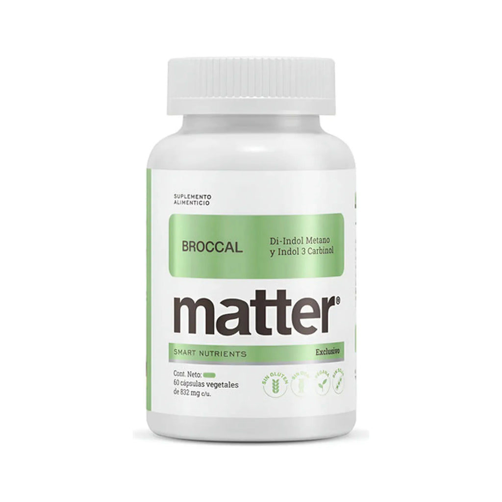 Matter Broccal Di-Indol Metano | 60 Cápsulas Vegetales | Equilibrio Hormonal y Protección Antioxidante | Bienestar General | Suplemento Alimenticio