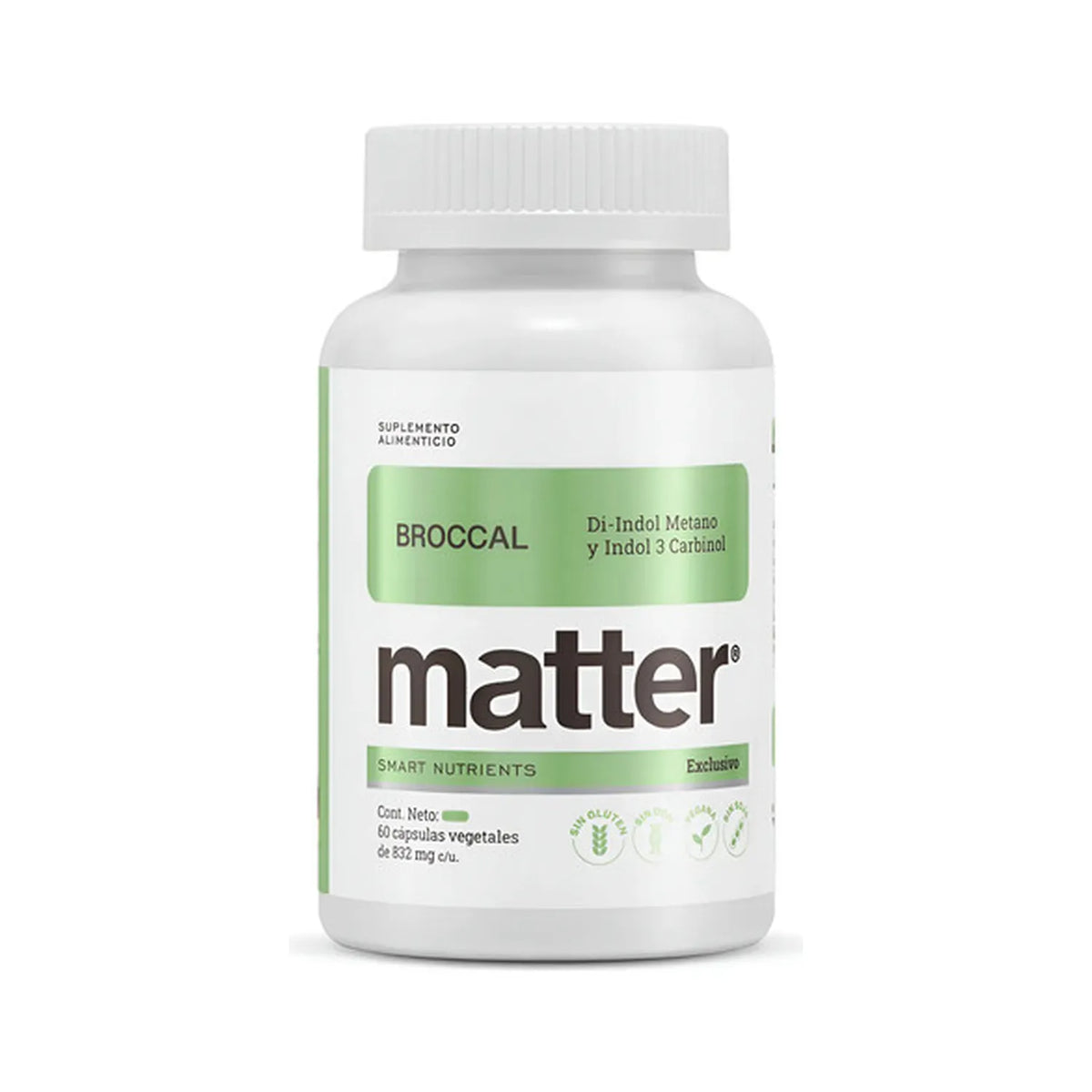 Matter Broccal Di-Indol Metano | 60 Cápsulas Vegetales | Equilibrio Hormonal y Protección Antioxidante | Bienestar General | Suplemento Alimenticio