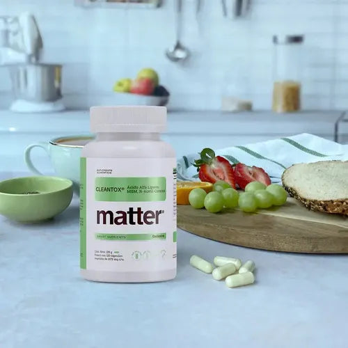 Matter Cleantox | MSM, Ácido Alfa Lipoico y N-Acetil-Cisteína | 120 Cápsulas Vegetales | Protección Antioxidante y Bienestar Celular | Suplemento Alimenticio