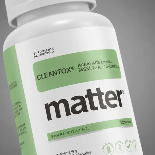 Matter Cleantox | MSM, Ácido Alfa Lipoico y N-Acetil-Cisteína | 120 Cápsulas Vegetales | Protección Antioxidante y Bienestar Celular | Suplemento Alimenticio