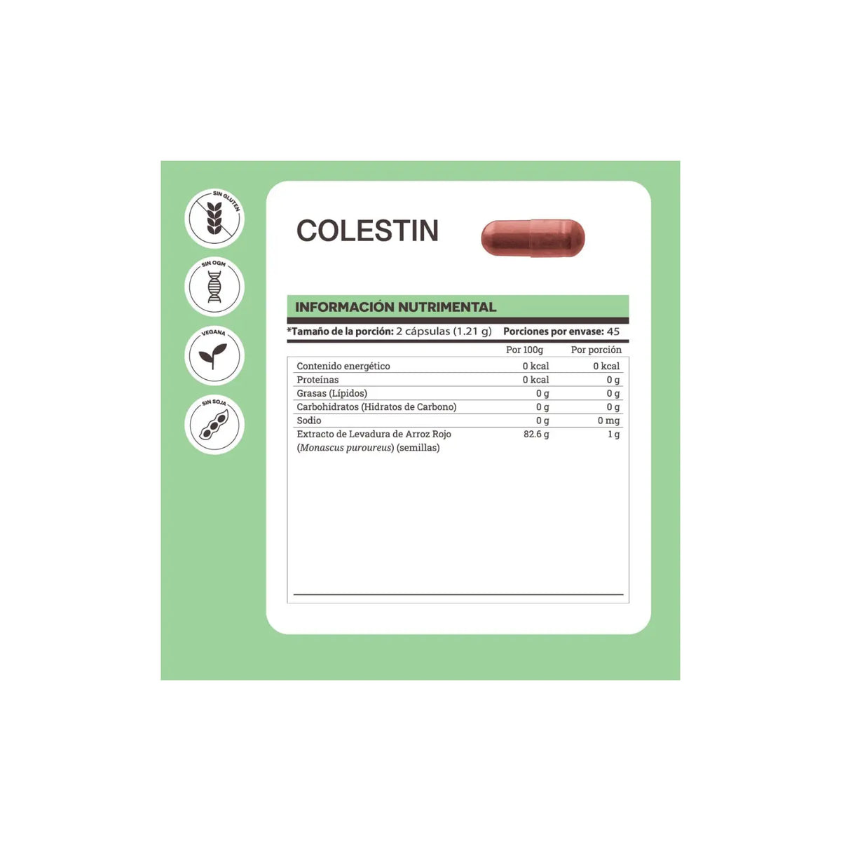 You Matter Colestin | Levadura de Arroz Rojo | 90 Cápsulas Vegetales | Bienestar Cardiovascular | Suplemento Alimenticio