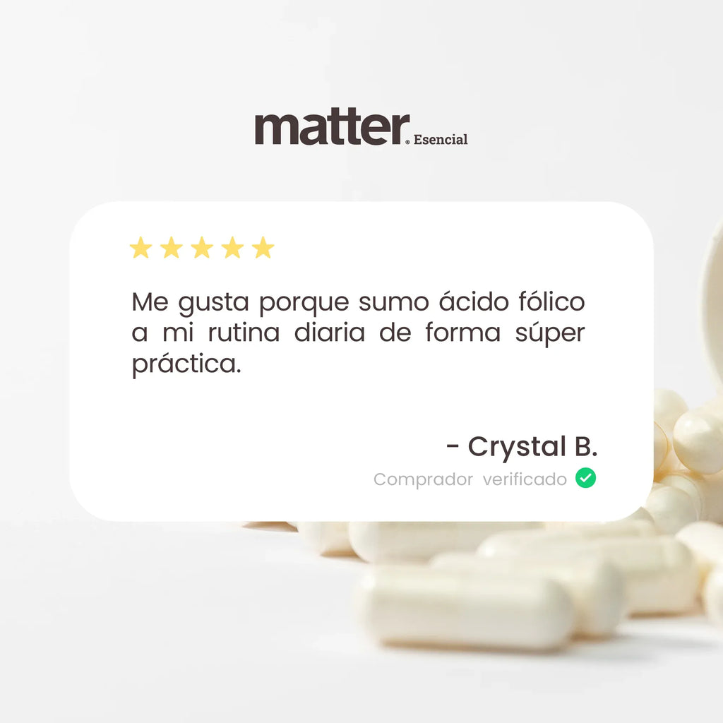 MATTER FOLIXOL FOLATO (5-mthf, Quatrefolic) 60 Capsulas.