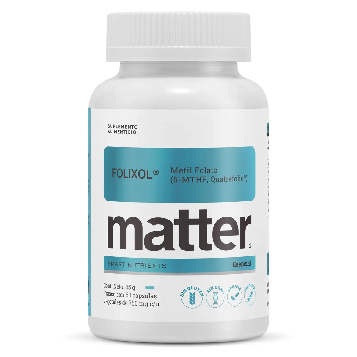 Matter Folixol Folato (5-mthf, Quatrefolic) 60 Caps Sfn
