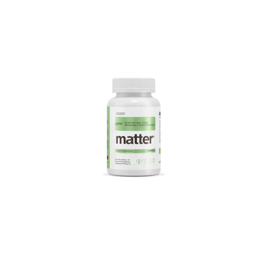 Matter Lipix | Diente de León, Colina y Metionina | 90 Cápsulas | Bienestar Metabólico | Suplemento Alimenticio