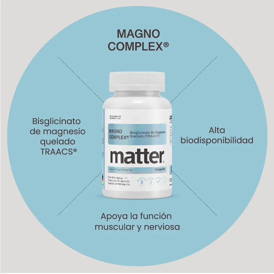 MATTER MAGNO COMPLEX BISGLICINATO MAGNESIO QUELADO 100 CAPS SFN
