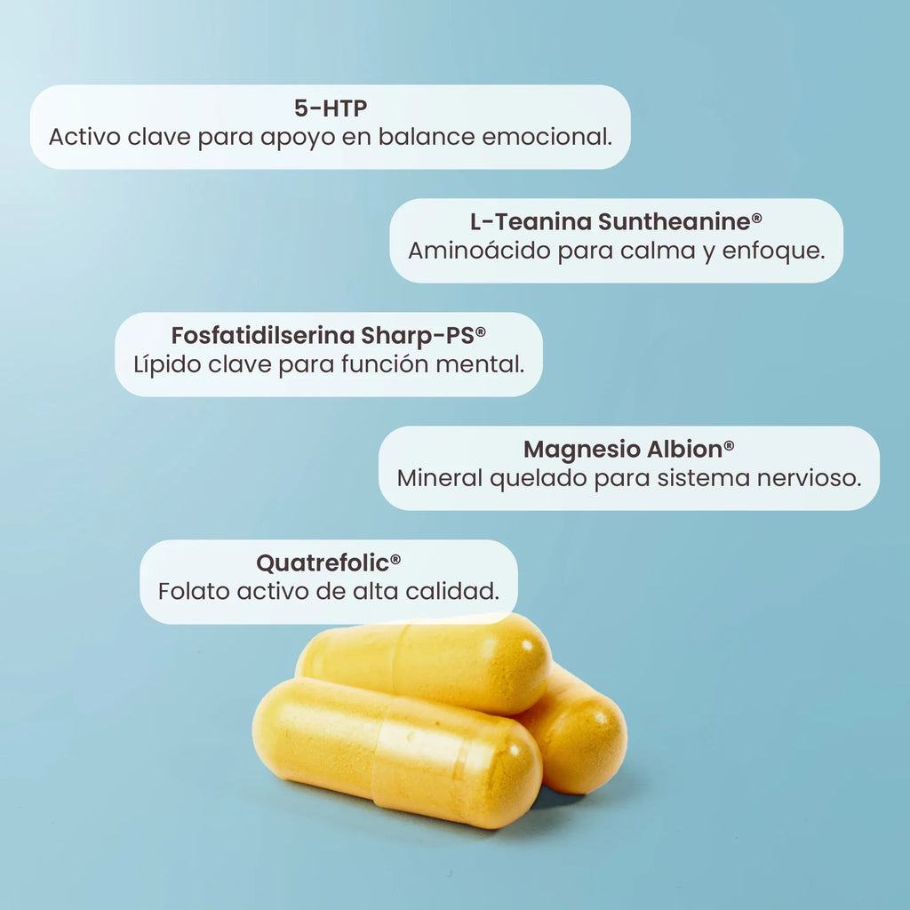 Matter Moody | Aminoácidos, Vitaminas y Minerales | 60 Cápsulas | Bienestar Emocional | Suplemento Alimenticio