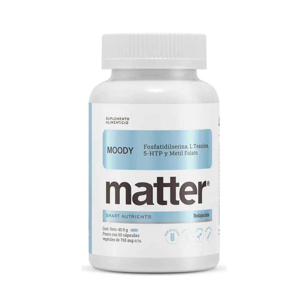 Matter Moody | Aminoácidos, Vitaminas y Minerales | 60 Cápsulas | Bienestar Emocional | Suplemento Alimenticio