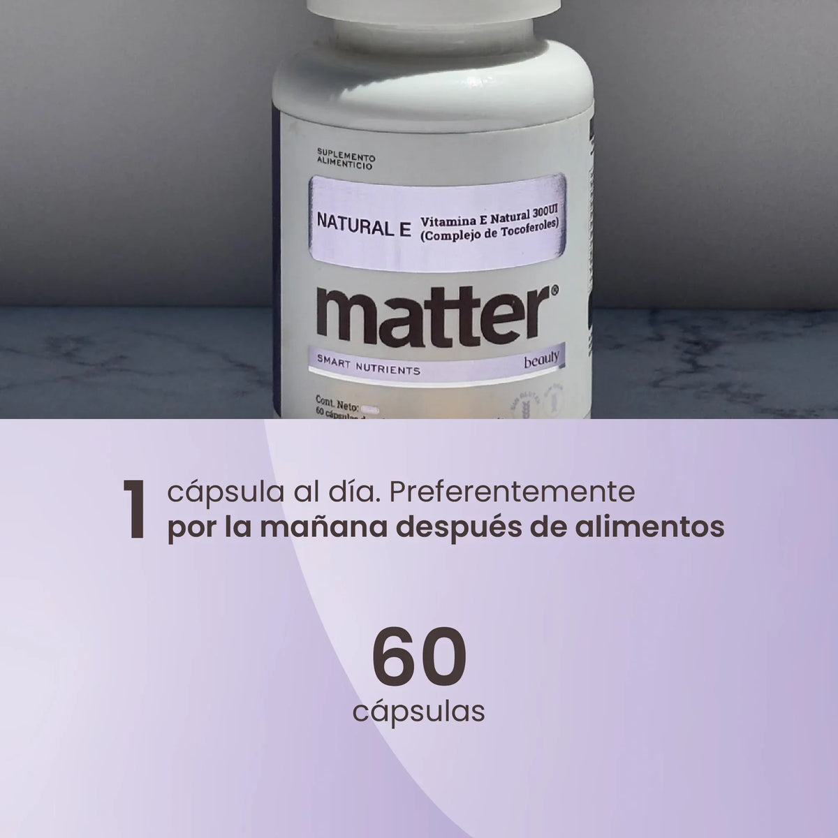 Matter Natural E Complejo De Vitamina E 60 Caps