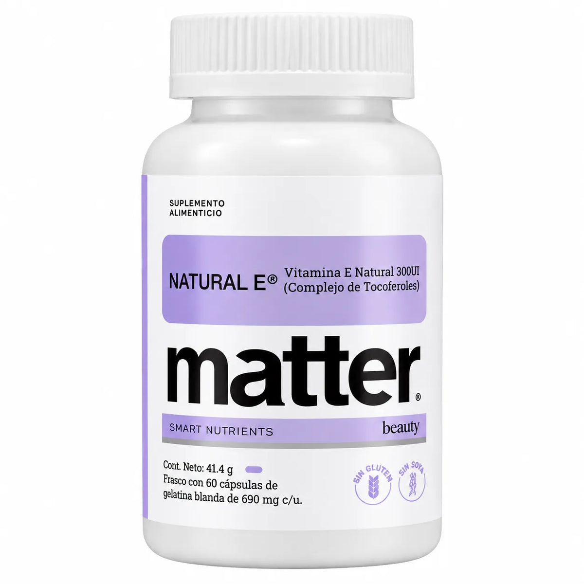 Matter Natural E Complejo De Vitamina E 60 Caps