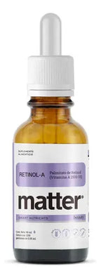 Matter Retinol-A Vitamina A 2500 UI | 60 ml | Salud Visual y Cuidado de la Piel | Apoyo Inmunológico | Suplemento Alimenticio