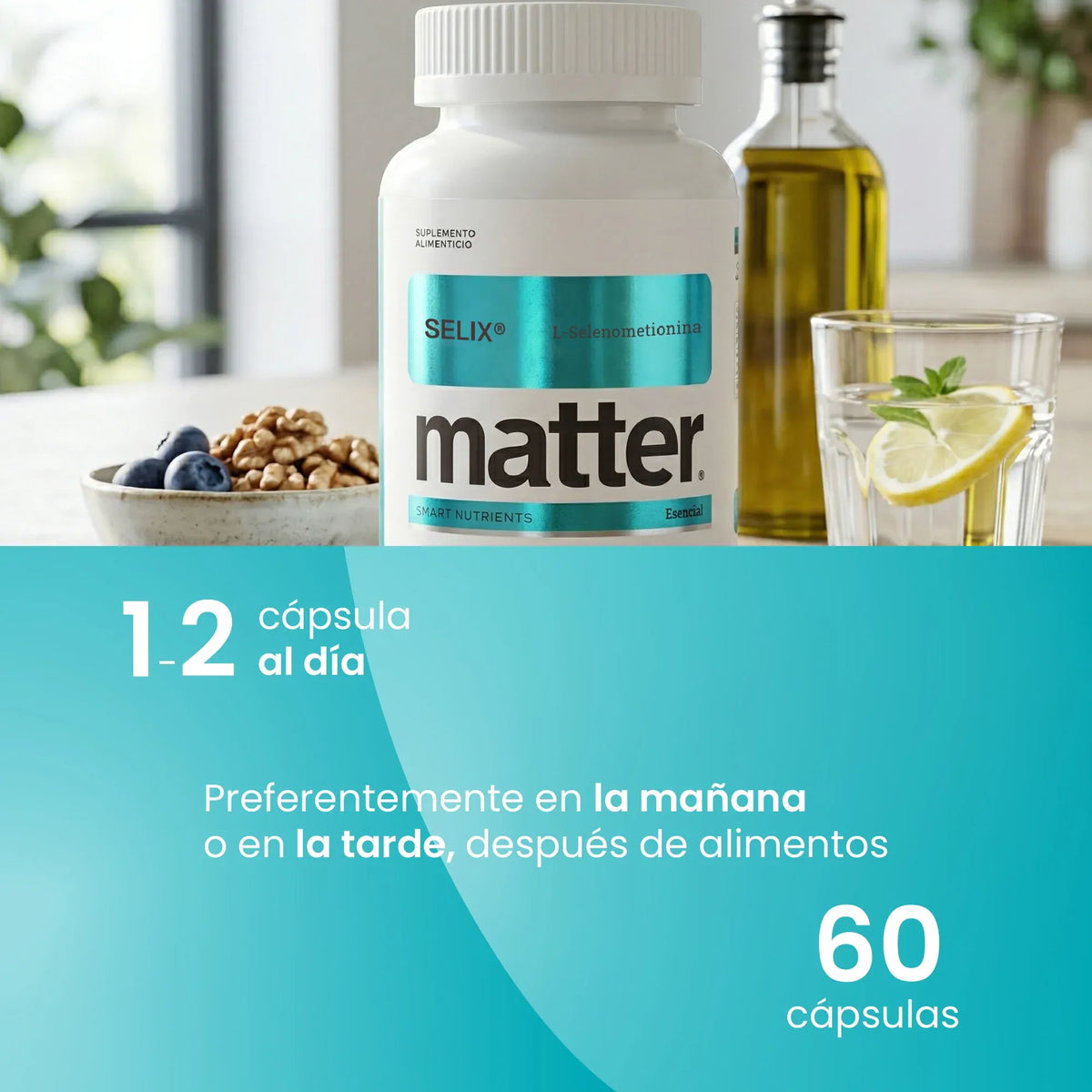 Matter Selix L-selenometionina, 60 Cápsulas