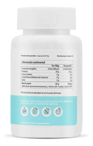 Matter Sonnol GABA | 60 Cápsulas Vegetales | Relajación y Descanso Nocturno | Bienestar del Sistema Nervioso | Suplemento Alimenticio