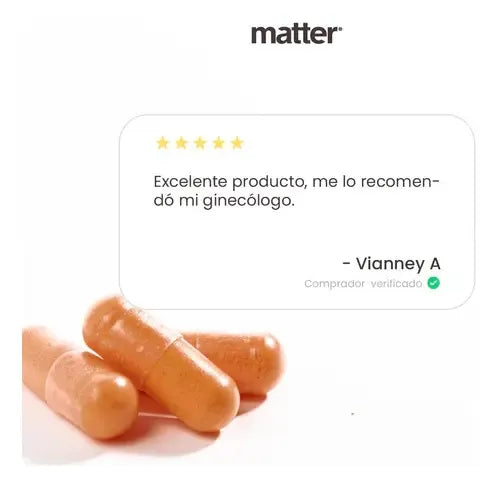 Matter Flow | Omega 6, Magnesio y Extracto de Hinojo | 60 Cápsulas | Bienestar Femenino | Suplemento Alimenticio