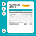 Matter Complete OMG-3 | Omega 3 MaxSimil® | 60 Cápsulas Blandas | EPA y DHA | Bienestar Cardiovascular | Suplemento Alimenticio