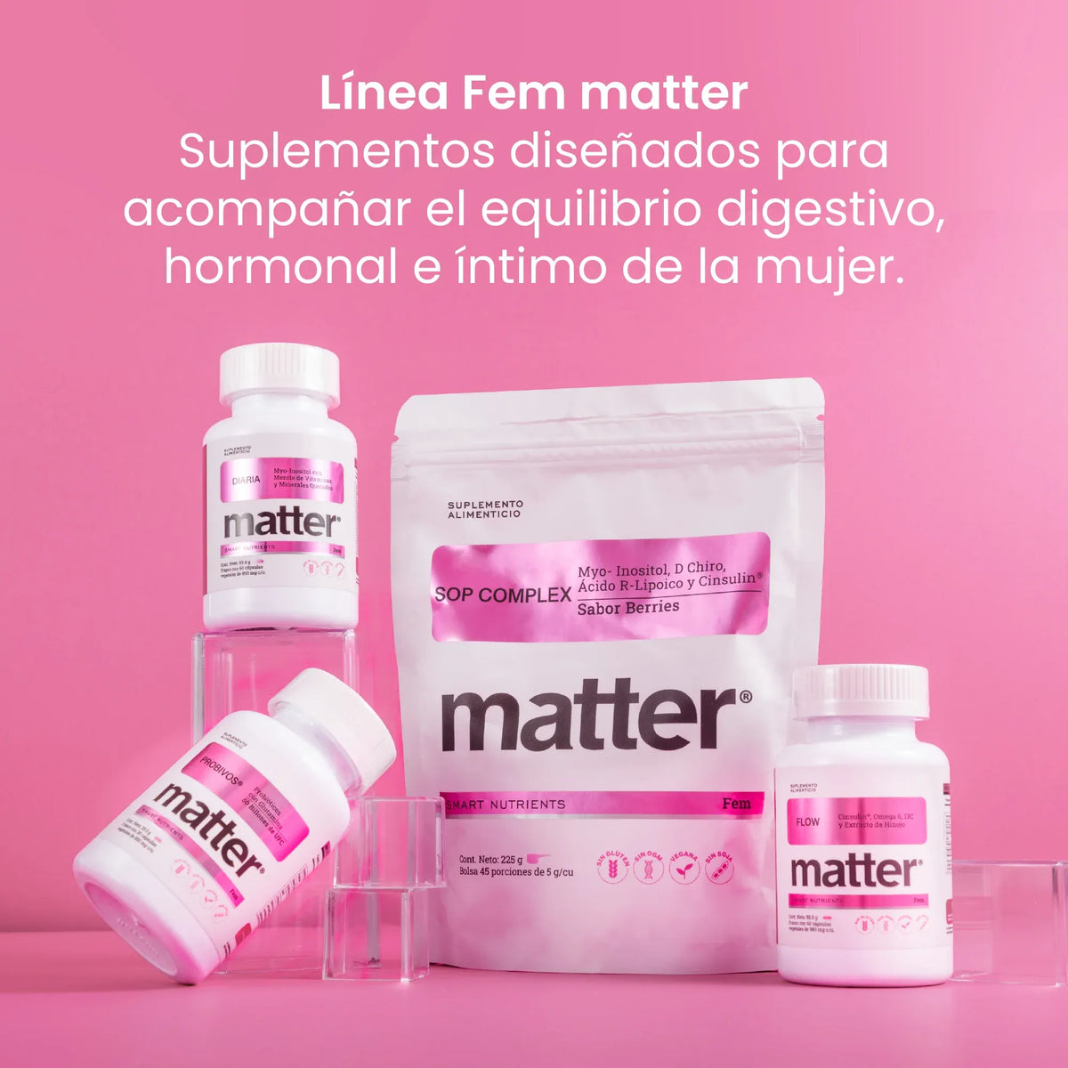 MATTER PROBIVOS FEM PROBIÓTICOS CON GLUTAMINA 30 CAPS