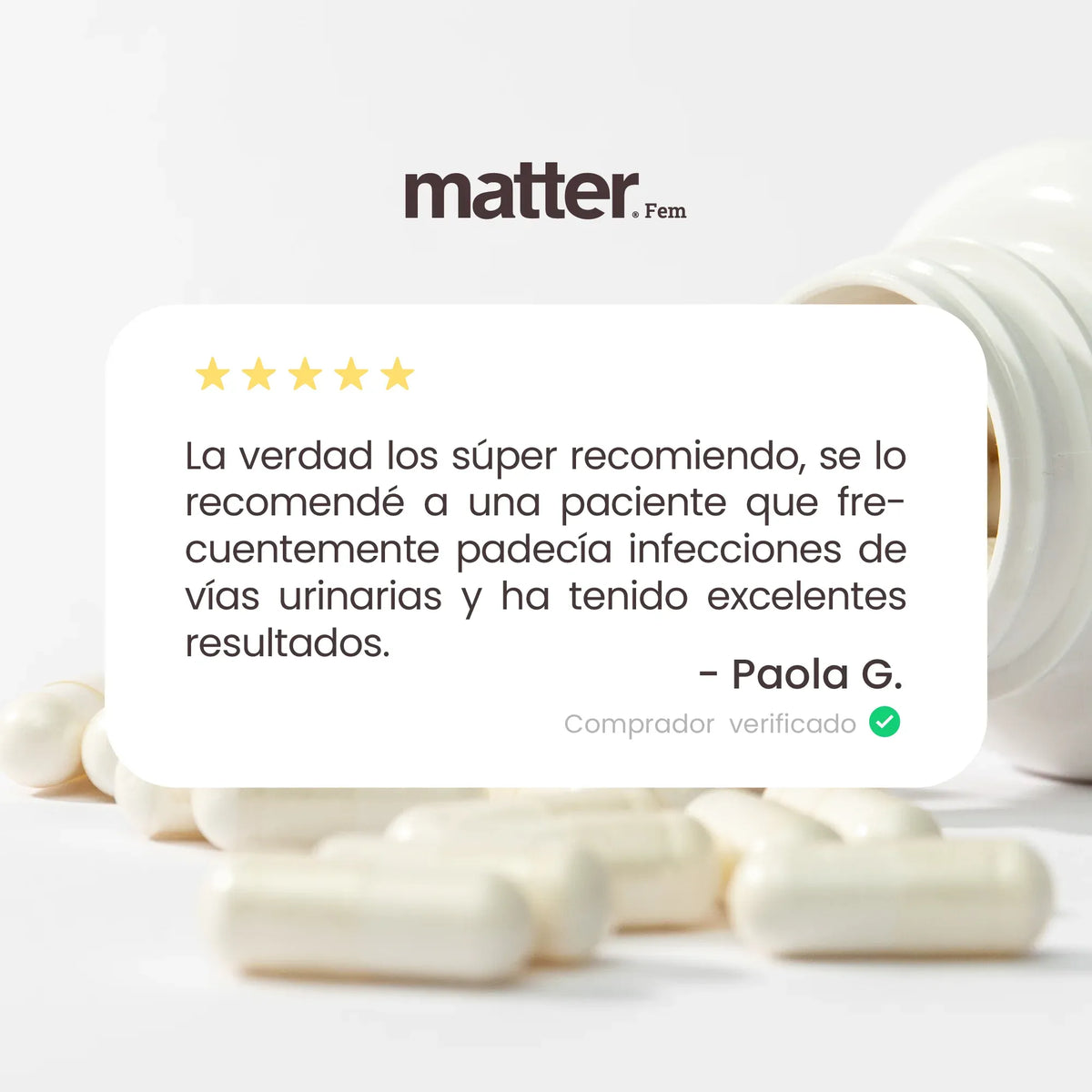 MATTER PROBIVOS FEM PROBIÓTICOS CON GLUTAMINA 30 CAPS