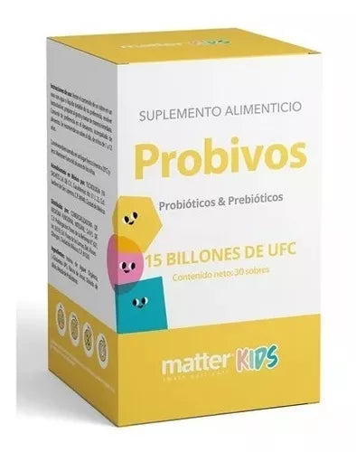Matter Probivos Kids Probióticos & Prebioóticos 30 Sobres.