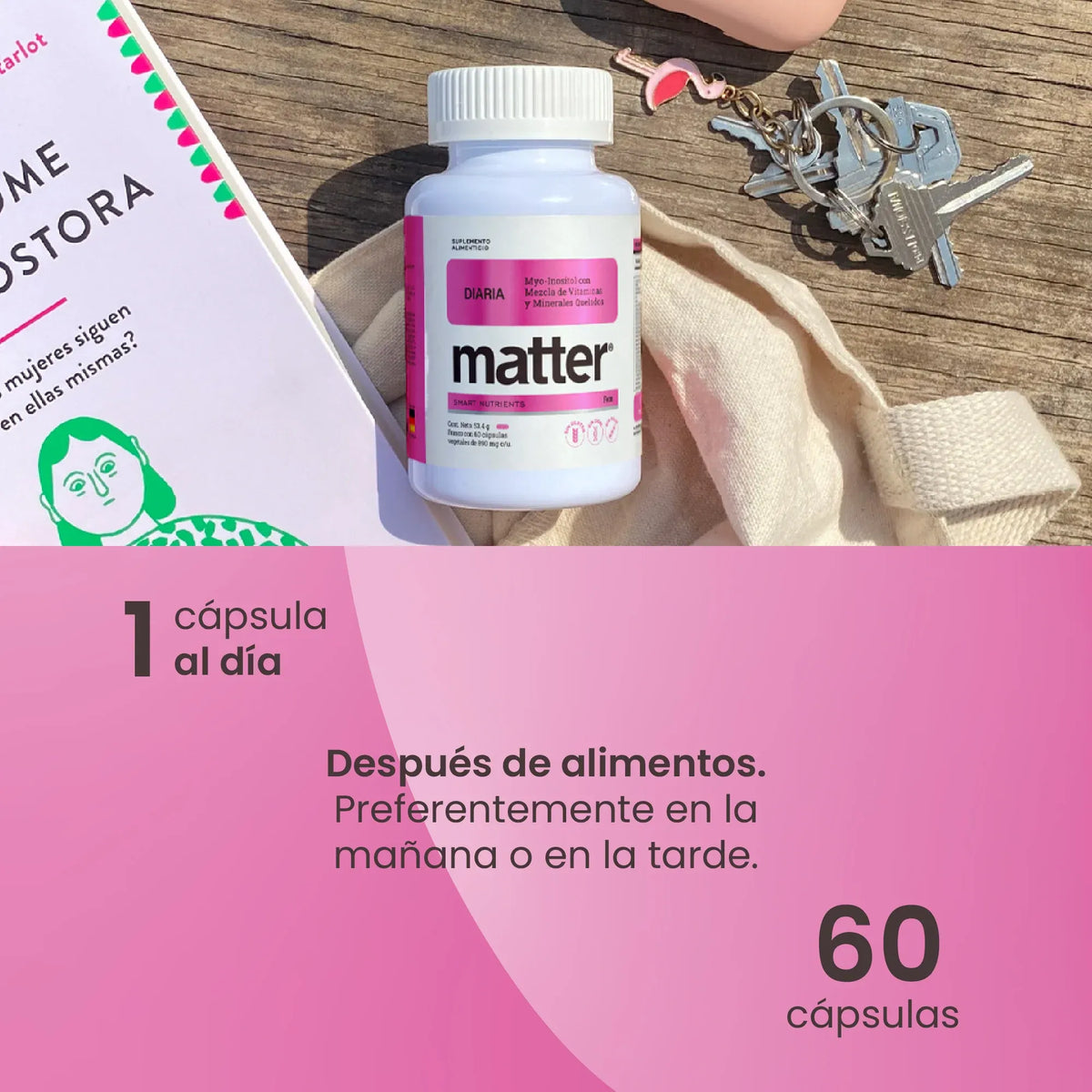 MATTER DIARIA FEM INOSITOL VITAMINAS Y MINERALES 60 CAPSULAS.