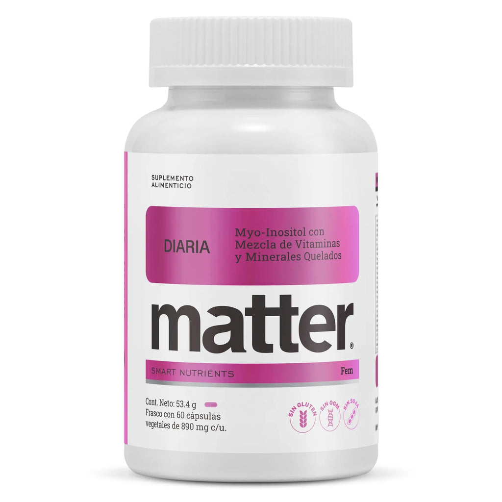 MATTER DIARIA FEM INOSITOL VITAMINAS Y MINERALES 60 CAPSULAS.