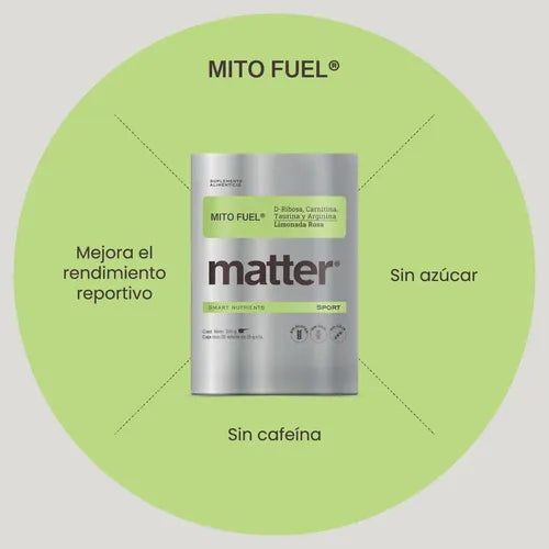 Matter Mito Fuel | D-Ribosa y L-Carnitina | 200 g | Pre-Entreno | Suplemento Alimenticio