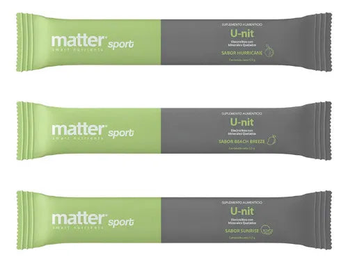 You Matter U-NIT | Electrolitos con Minerales Quelados | 189 g | 27 Sobres | Hidratación y Equilibrio de Electrolitos | Suplemento Alimenticio