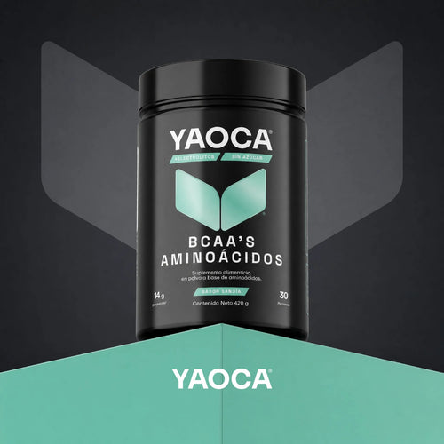 BCAAs Aminoácidos I Yaoca I 420g  I 30 Servicios I Sabor Sandia I Con Vitamina B6 I Sin Azúcar