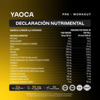 YAOCA Pre-Workout Peach Mango 360g