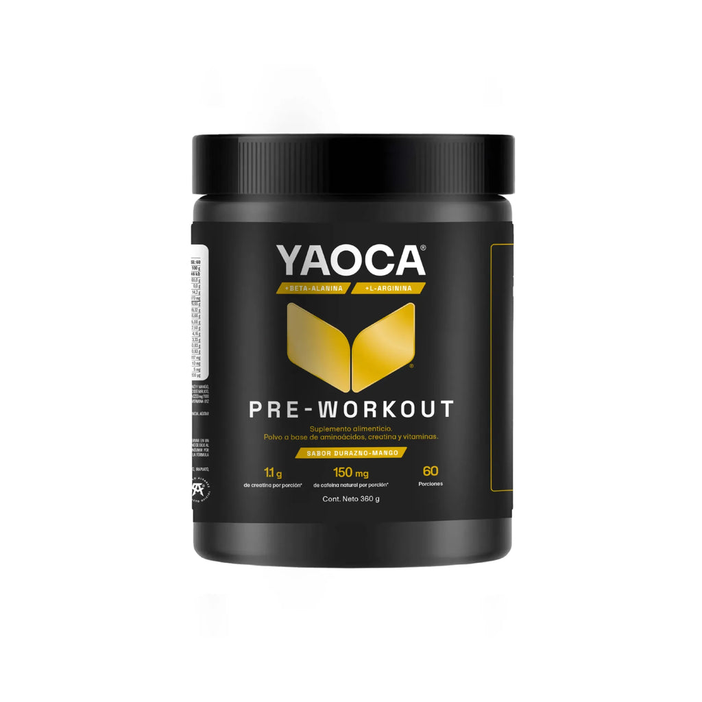 YAOCA Pre-Workout Peach Mango 360g
