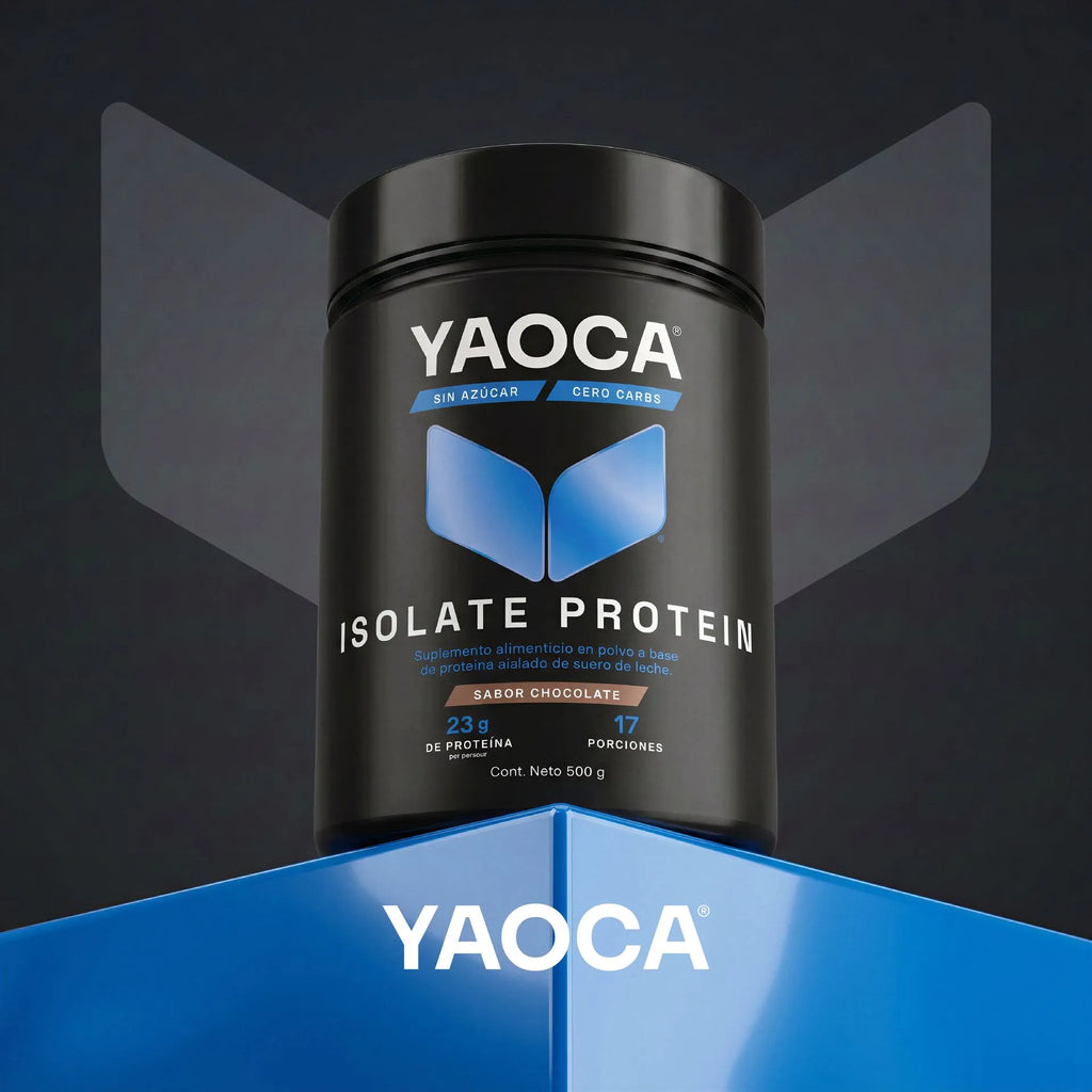 YAOCA Proteína Isolate Polvo Chocolate 500g
