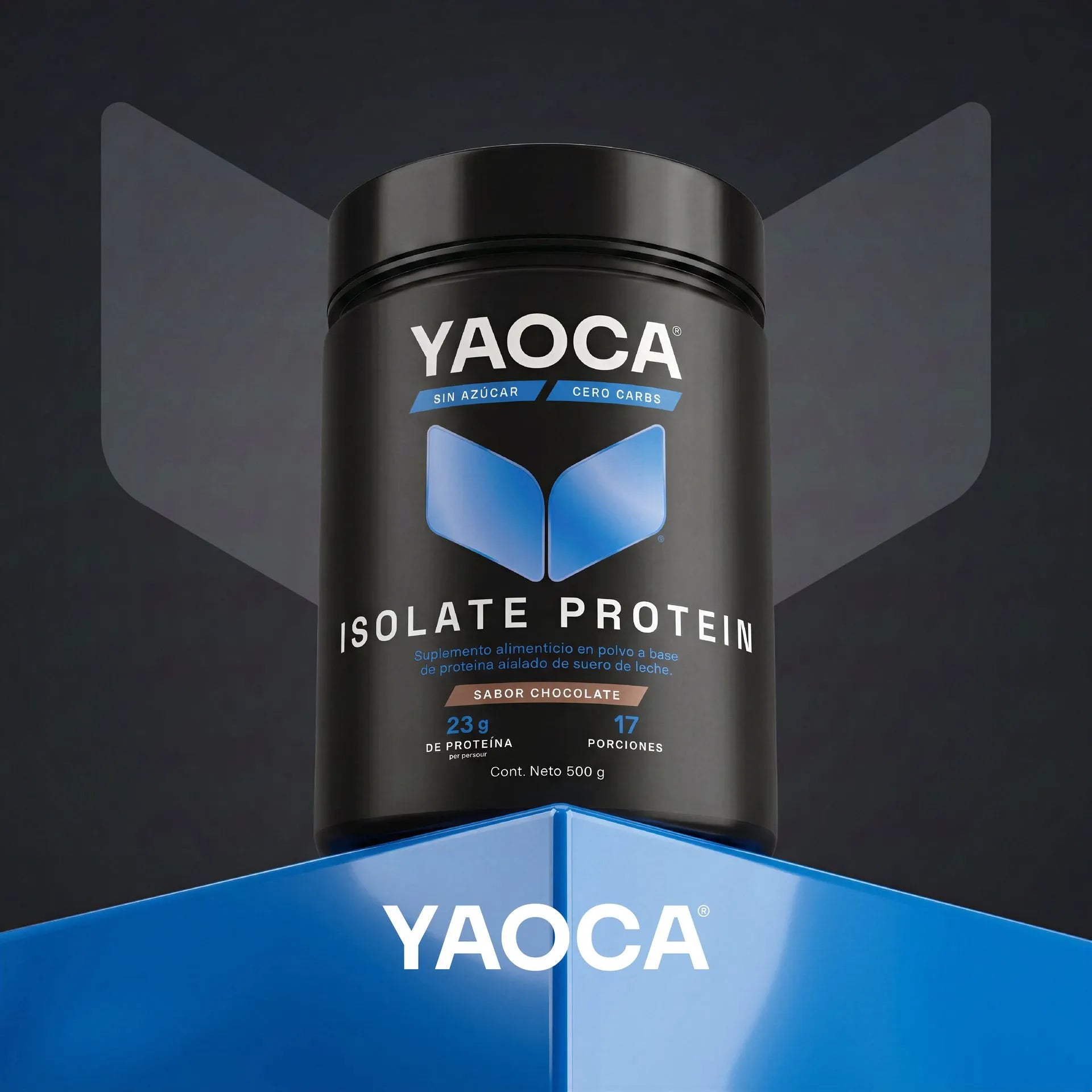 YAOCA Proteína Isolate Polvo Chocolate 500g