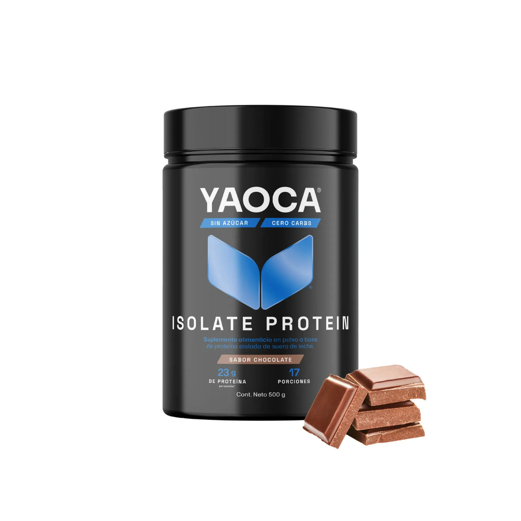 YAOCA Proteína Isolate Polvo Chocolate 500g