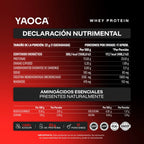 YAOCA Proteína Whey Polvo Chocolate 500g