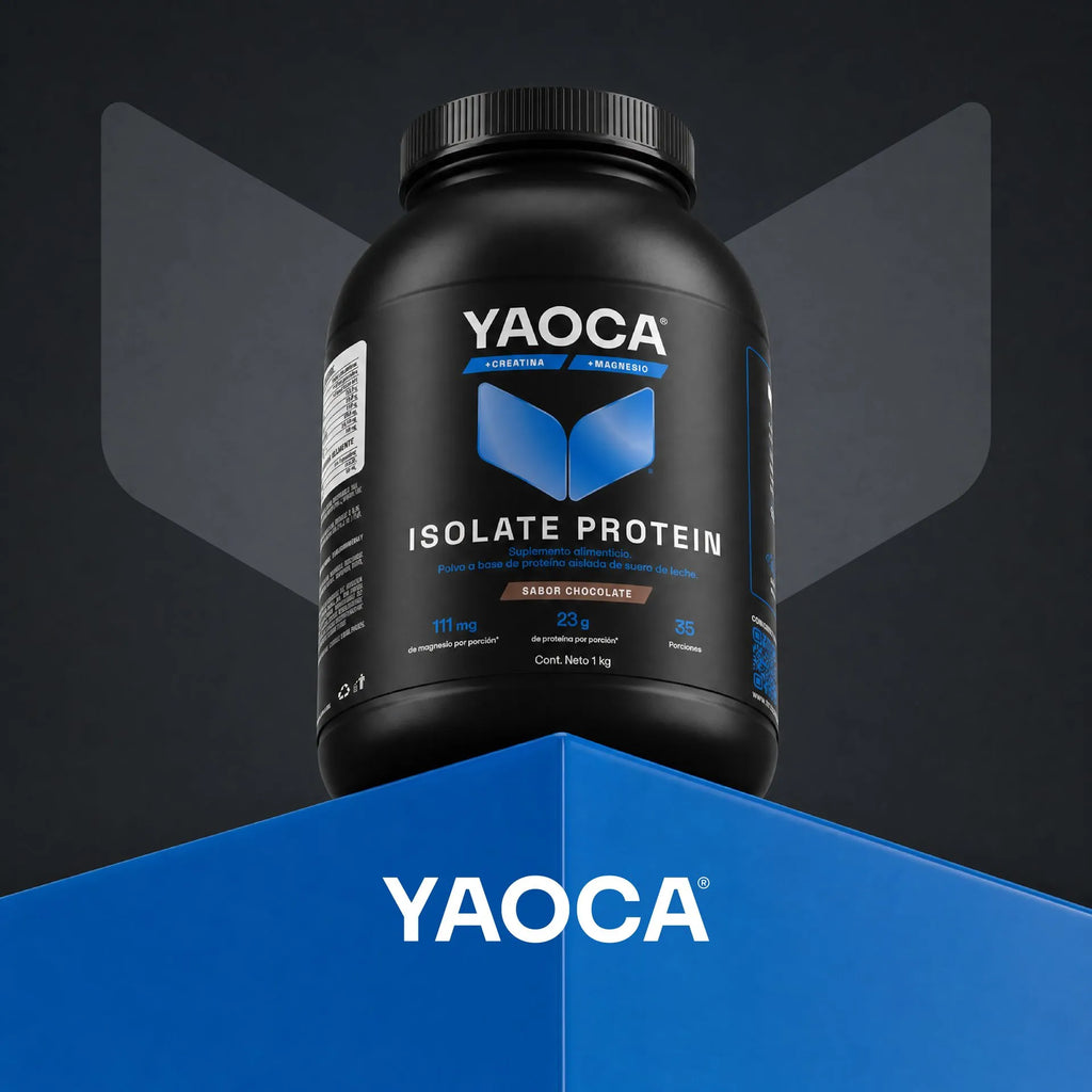 YAOCA Proteína Isolate Polvo Chocolate 1kg