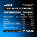 YAOCA Proteína Isolate Polvo Chocolate 1kg
