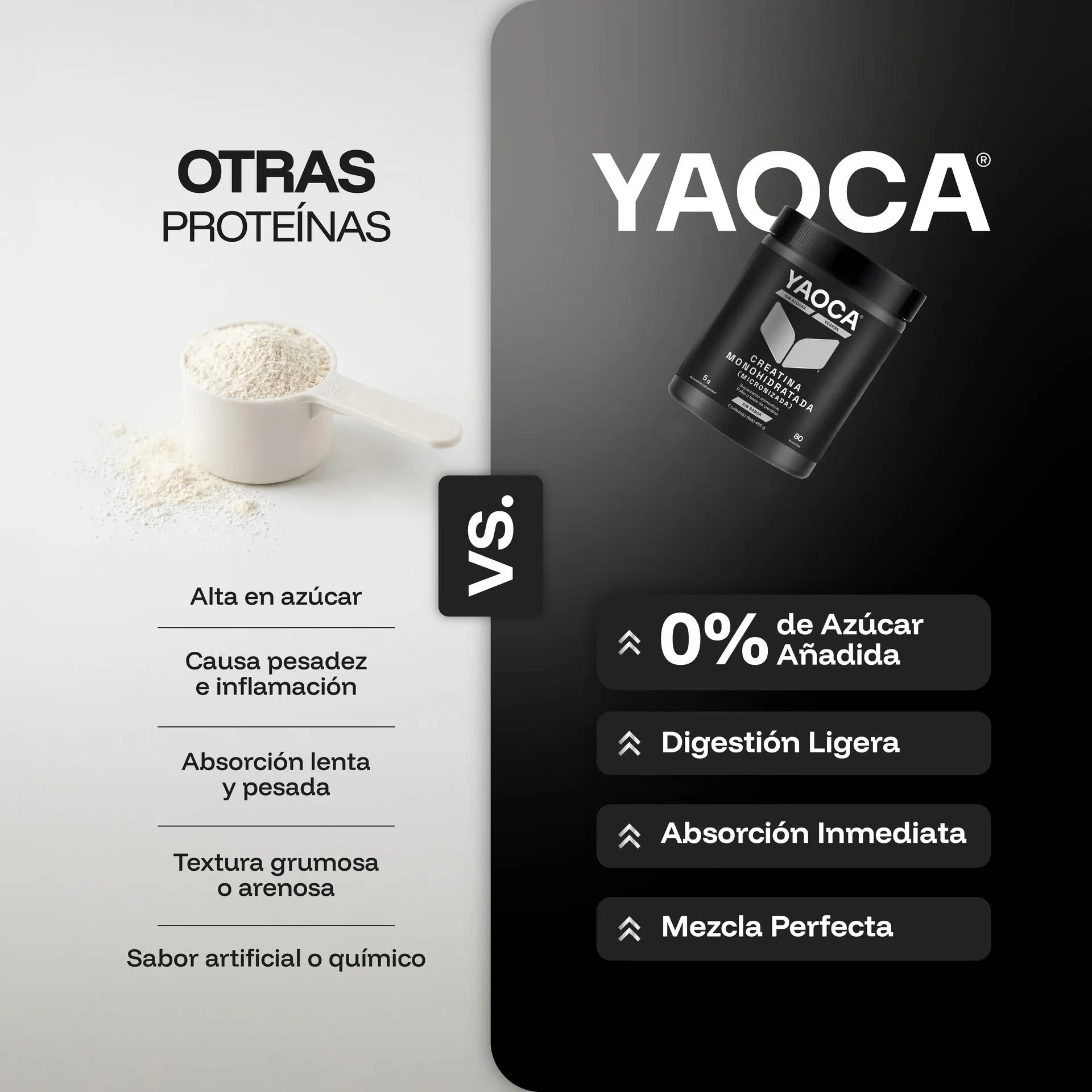 YAOCA Creatina Monohidratada 400g