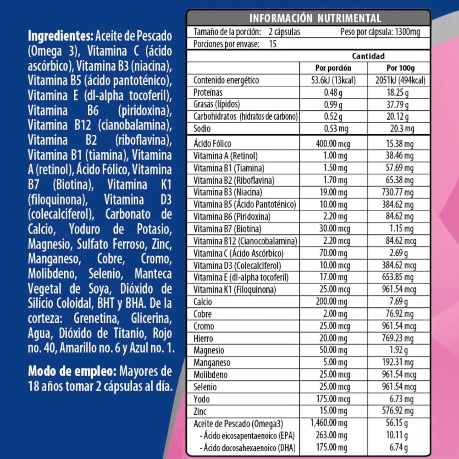 Maklen Complemix 9 Meses Vitaminas Y Minerales 30 Caps Sfn
