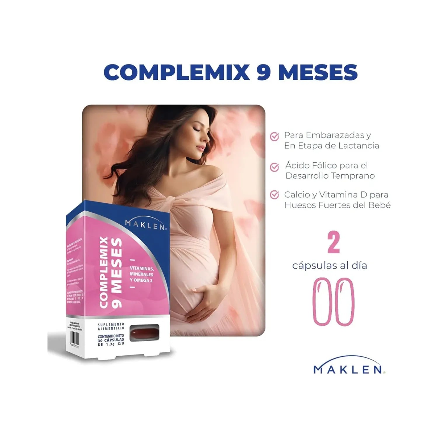 Maklen Complemix 9 Meses Vitaminas Y Minerales 30 Caps Sfn