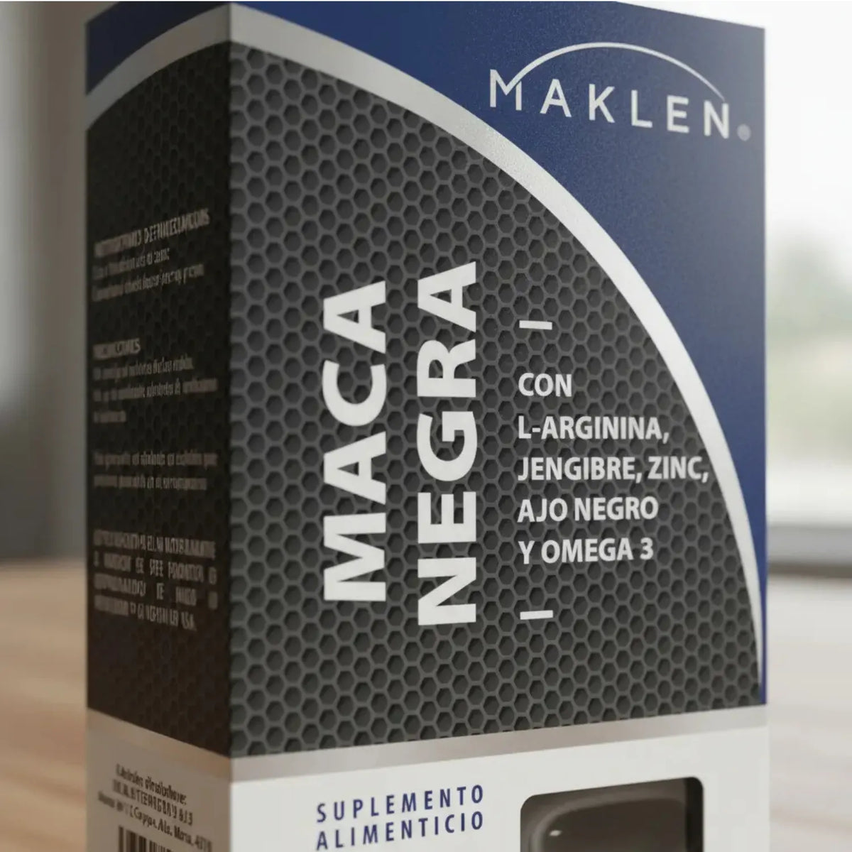 Naturagel Maklen Maca Negra, L-arginina Jengibre Zinc Ajo Negro Omega Sin Sabor Con 30 Capsulas