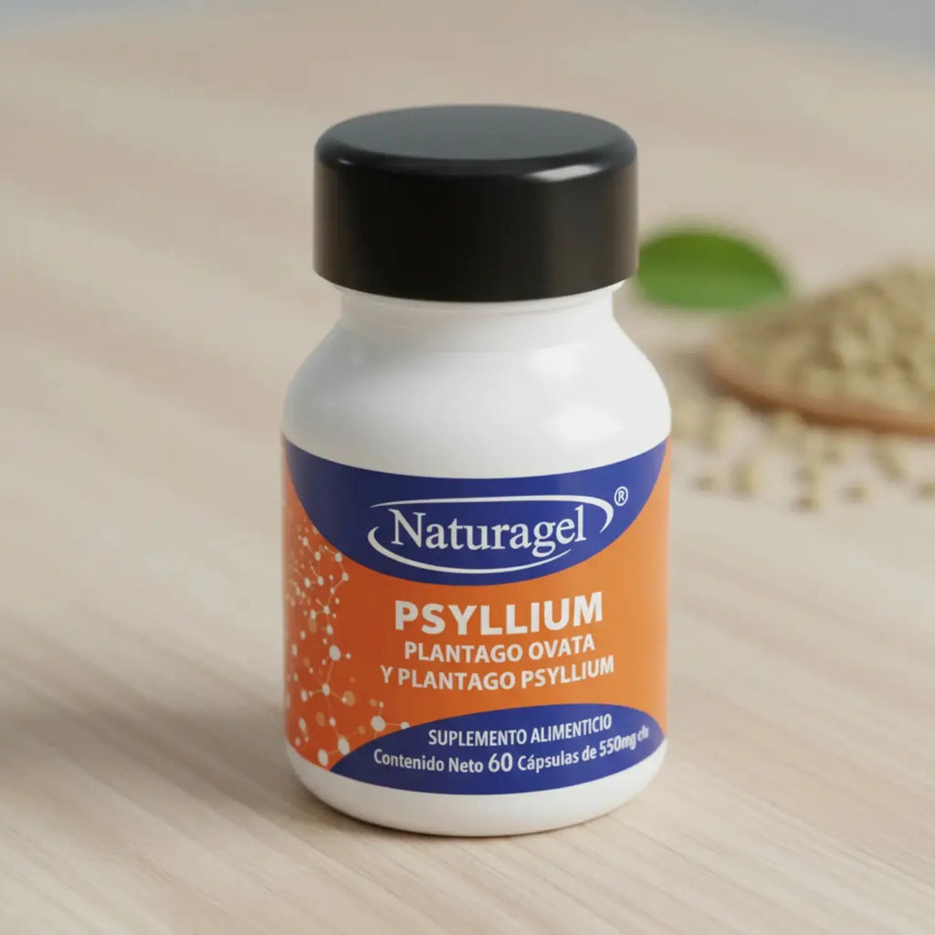NATURAGEL Psyllium Plantago y Psyllium Ovata | 60 Cápsulas