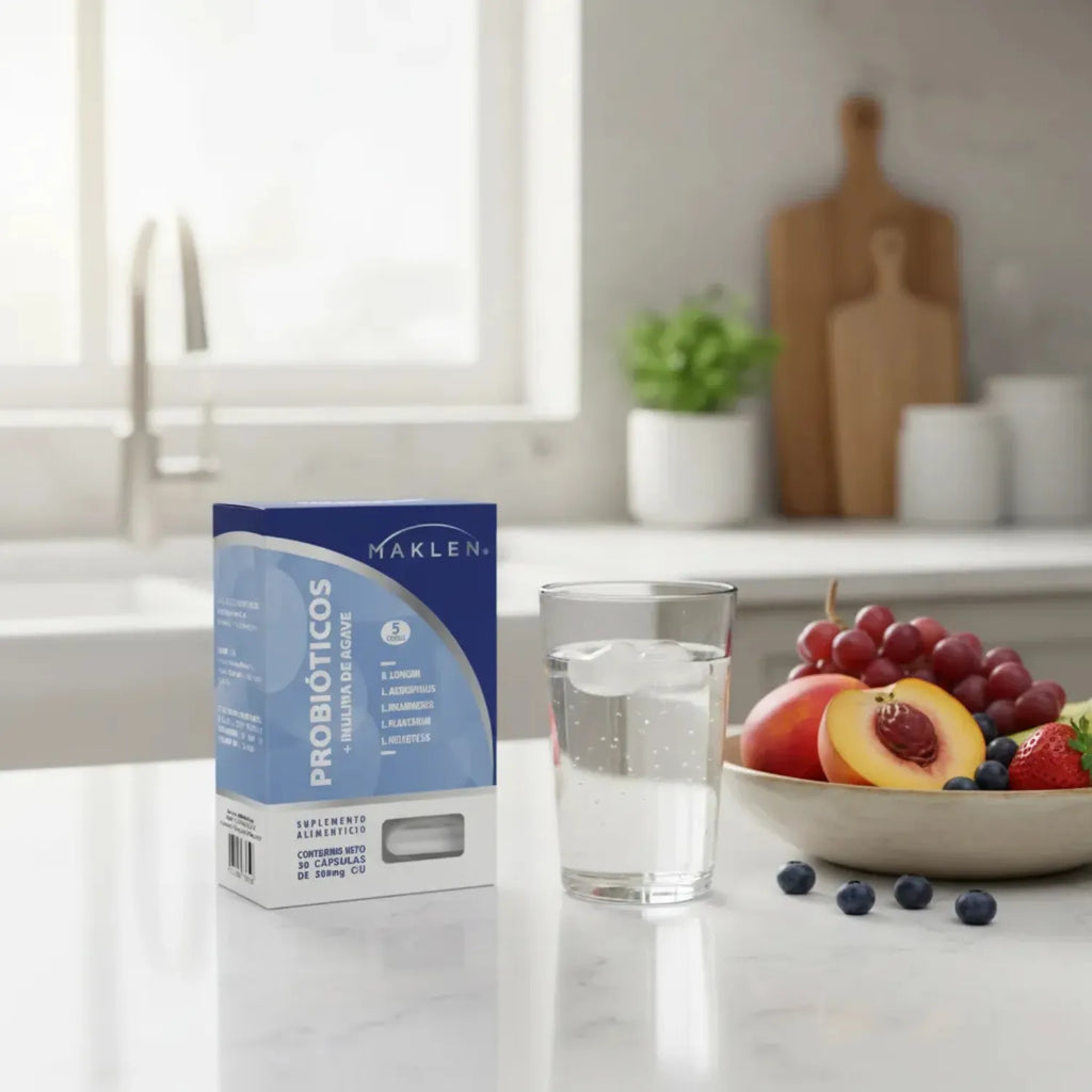 Maklen Probioticos con inulina de agave caja con 30 sofgel sfn