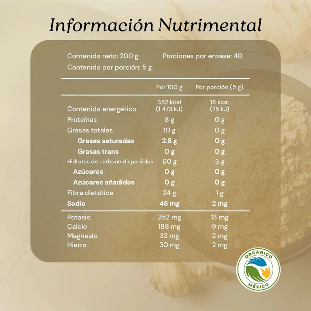 Seremony Maca Peruana Orgánica 200 g | 40 Porciones | Polvo de raíz de maca peruana | 100% orgánica y vegana | Ingrediente único | Suplemento alimenticio