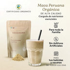 Seremony Maca Peruana Orgánica 200 g | 40 Porciones | Polvo de raíz de maca peruana | 100% orgánica y vegana | Ingrediente único | Suplemento alimenticio