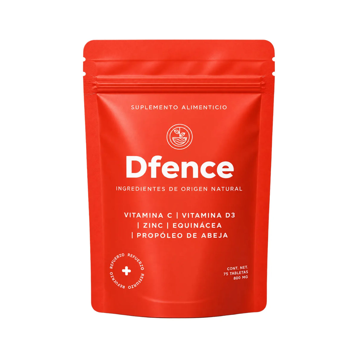 Dfence By The Land 75 Tabletas | Apoyo a las defensas naturales | Con vitamina C, vitamina D3, zinc y extractos botánicos | Fórmula con equinácea, astrágalo y hongo Maitake | Suplemento alimenticio