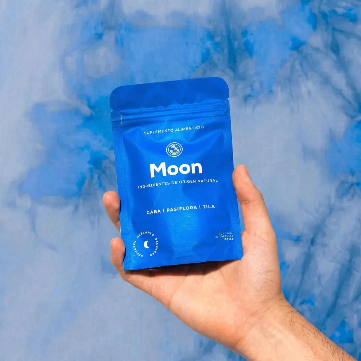 Moon By The Land Buen Descanso 30 Cápsulas | Apoyo para la relajación y el descanso | Con GABA, magnesio, pasiflora, tila y vitamina B6 | Fórmula de origen natural | Suplemento alimenticio