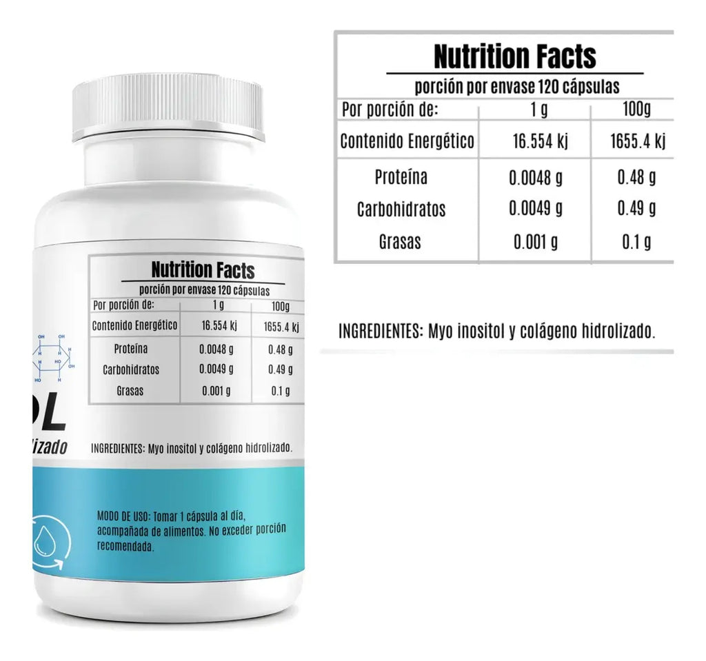 Diamondtech Myo-inositol Con Colageno Hidrolizado 120cap Sfn