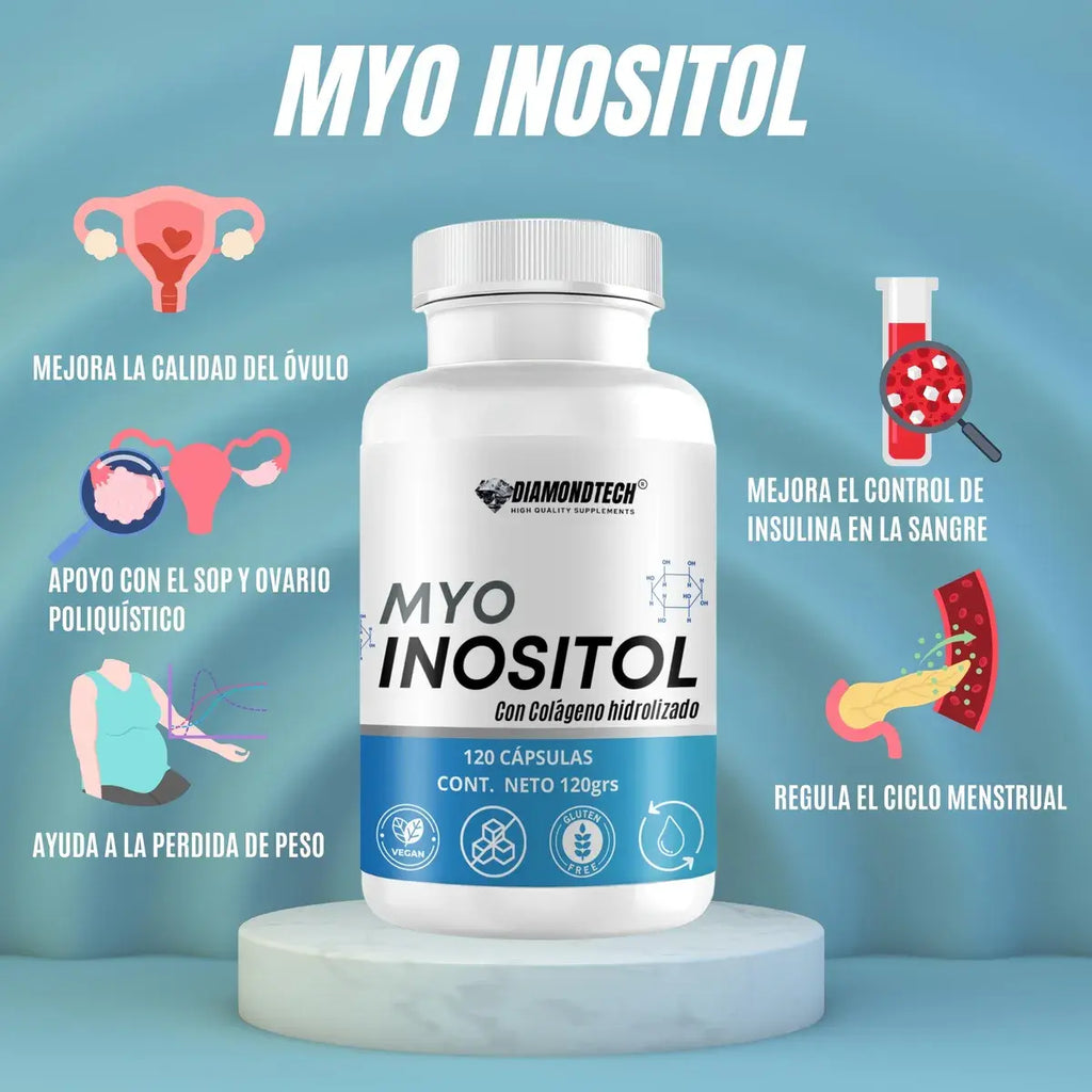 Diamondtech Myo-inositol Con Colageno Hidrolizado 120cap Sfn